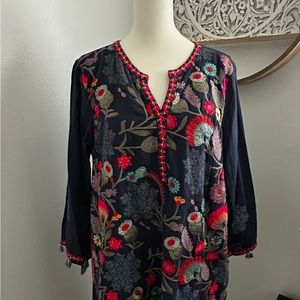 SOFT SURROUNDINGS Fully embroidered tunic